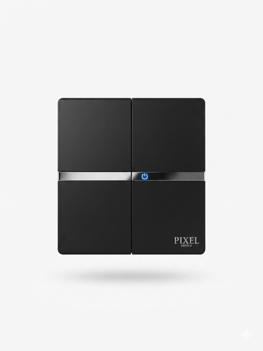 Pixel Noir Series – Premium Matte Black Switch & Socket Collection
