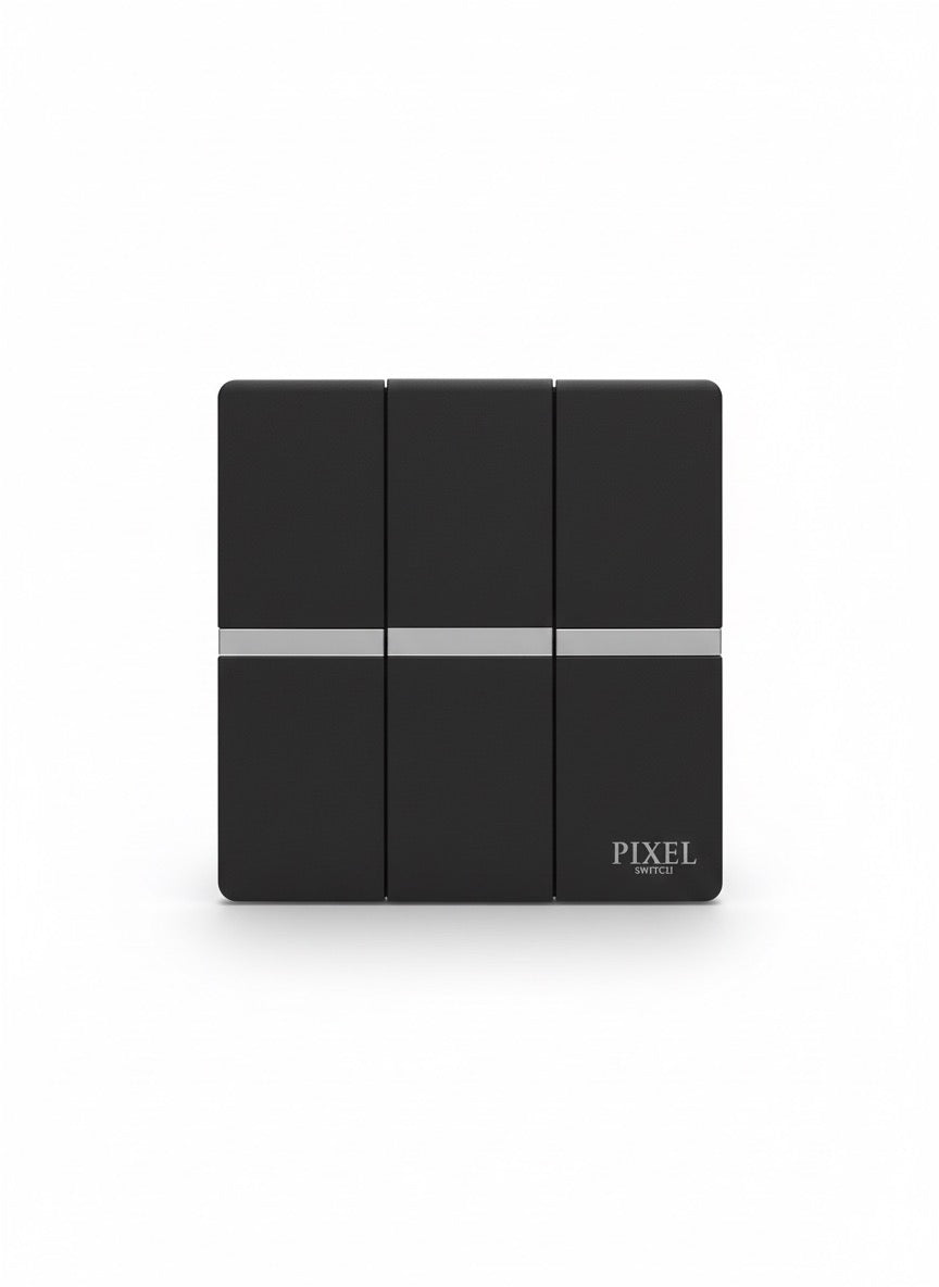 Pixel Noir Series – Premium Matte Black Switch & Socket Collection