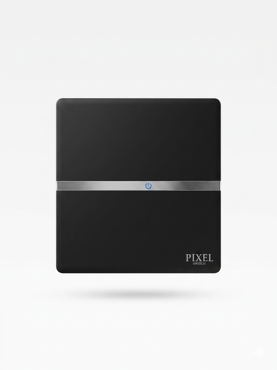 Pixel Noir Series – Premium Matte Black Switch & Socket Collection