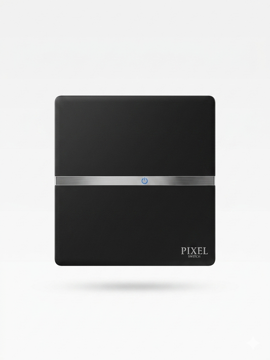 Pixel Noir Series – Premium Matte Black Switch & Socket Collection